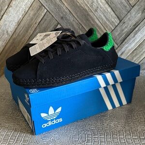 Adidas Black Sneakers with Green Accents